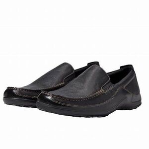 Cole Haan CO3557 Men’s Black Leather Driving Loafers Sz 11M Venetian